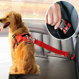 Adjustable Dog & Cat Car Seat Belt – Tangle-Free Travel Safety Leash