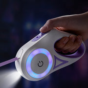 LED Retractable Dog Leash for Safe Daily Walks – Comfortable One-Hand Control